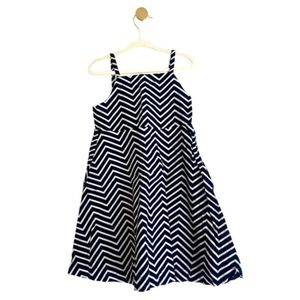 GAP Navy Blue and White Sleeveless A-Line Sundress Kids 4T - Like New